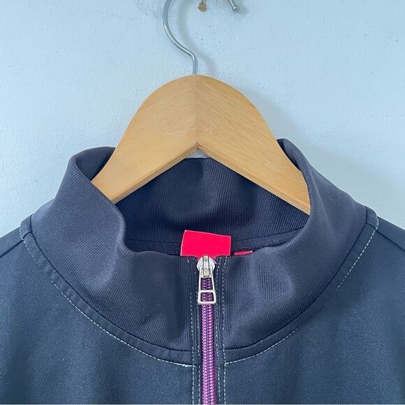 J. Lindeberg Black Grey‎ 1/4 Zip Athletic Pullover Sweater - Picture 5 of 6